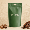 KÚPS Majahual coffee pouch, set against the volcanic landscape of Los Naranjos in El Salvador